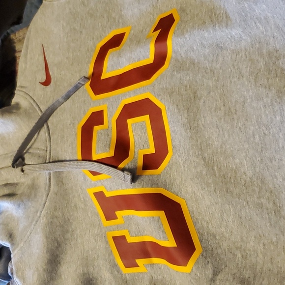 Nike USC men Club Fleece Hoody gray New with tags - Picture 3 of 10